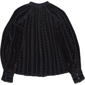 Wyse Black Patterned Blouse