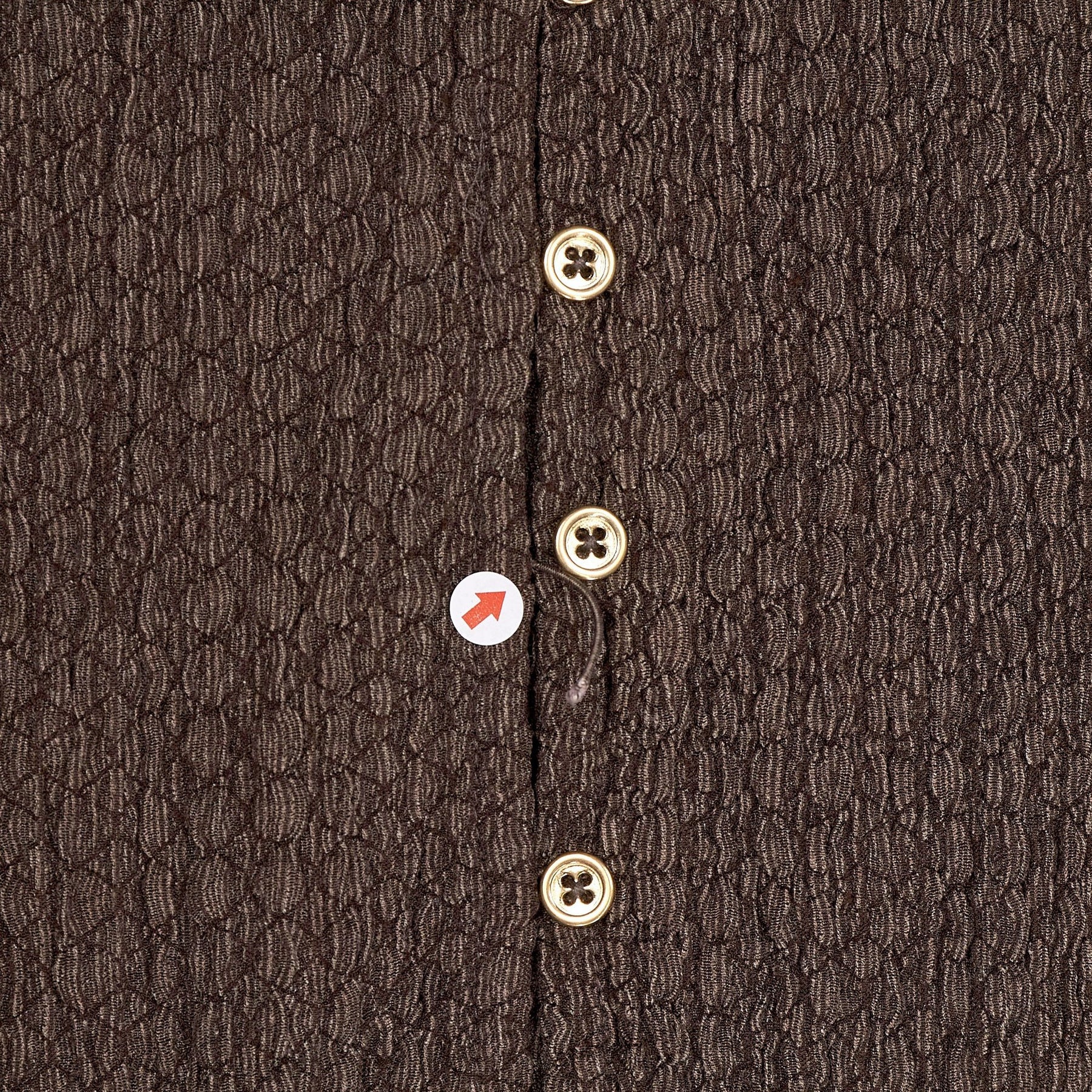Lands' End Brown Textured Cardigan