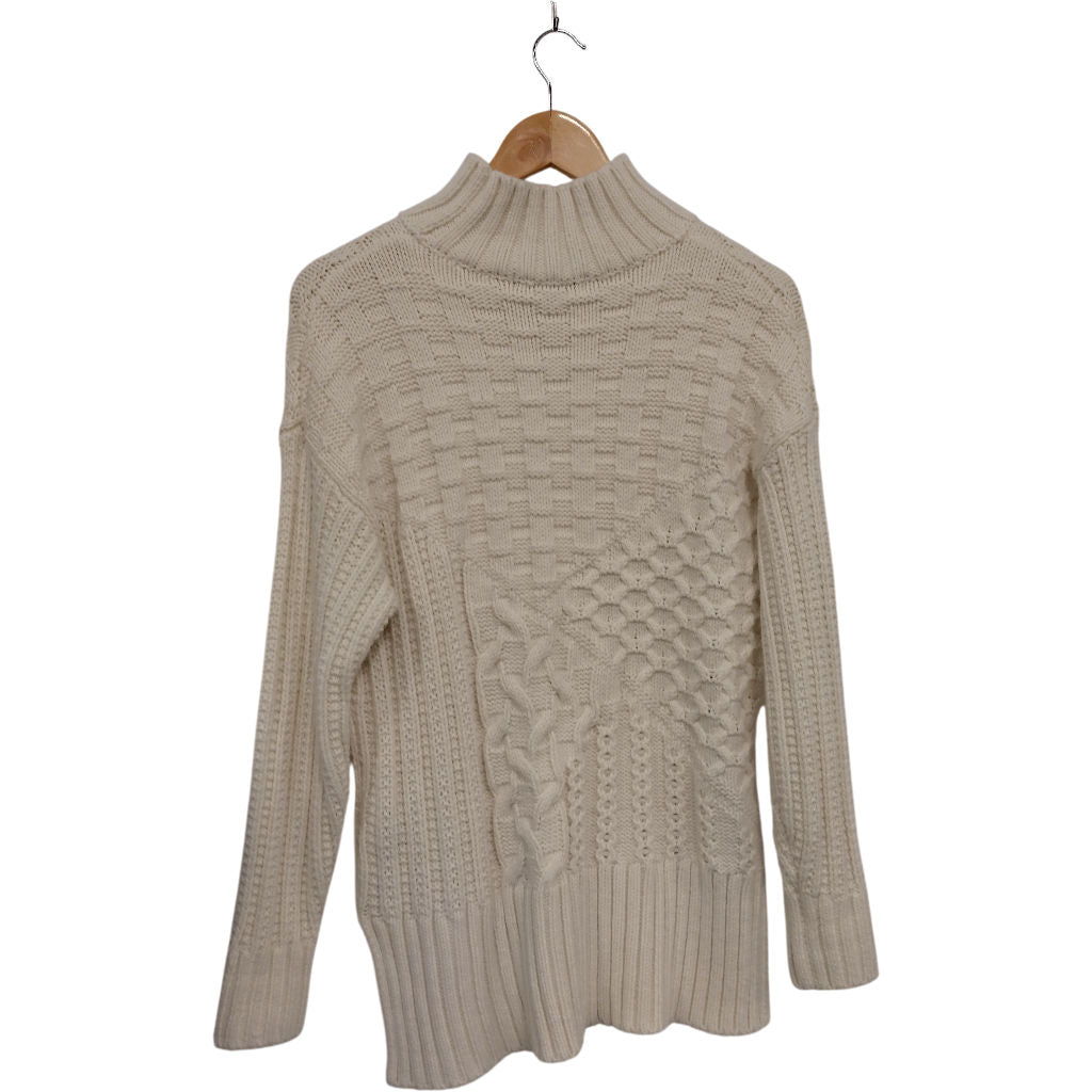 M&S Cream Cable Knit Jumper