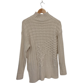 M&S Cream Cable Knit Jumper