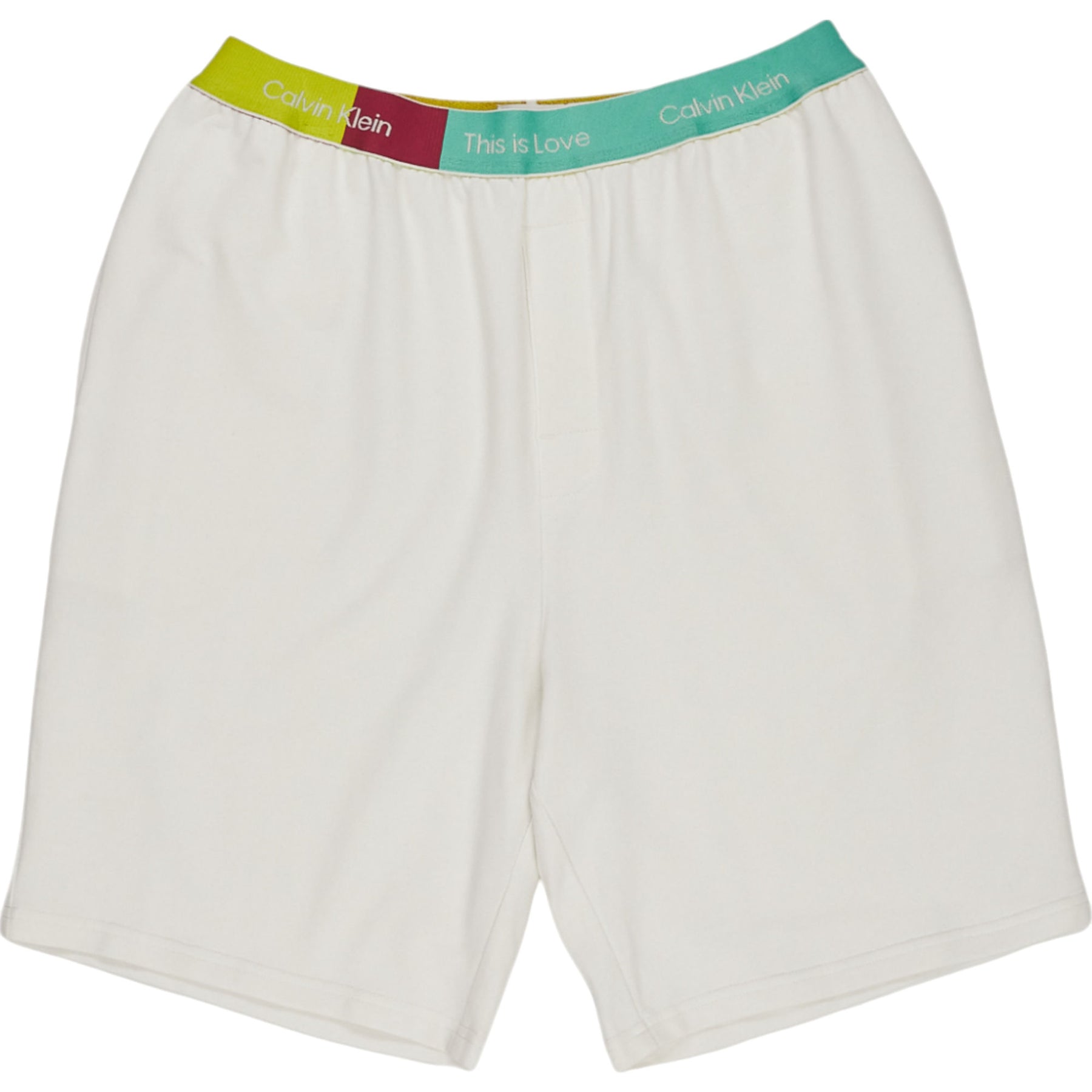 Calvin Klein White This is Love Lounge Shorts