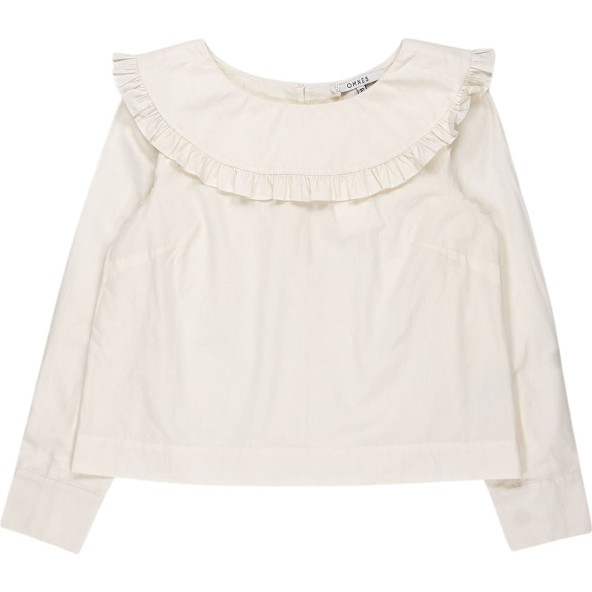 Omnes Cream Ruffle Blouse
