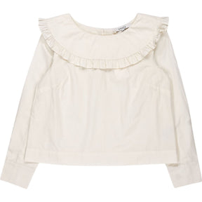 Omnes Cream Ruffle Blouse