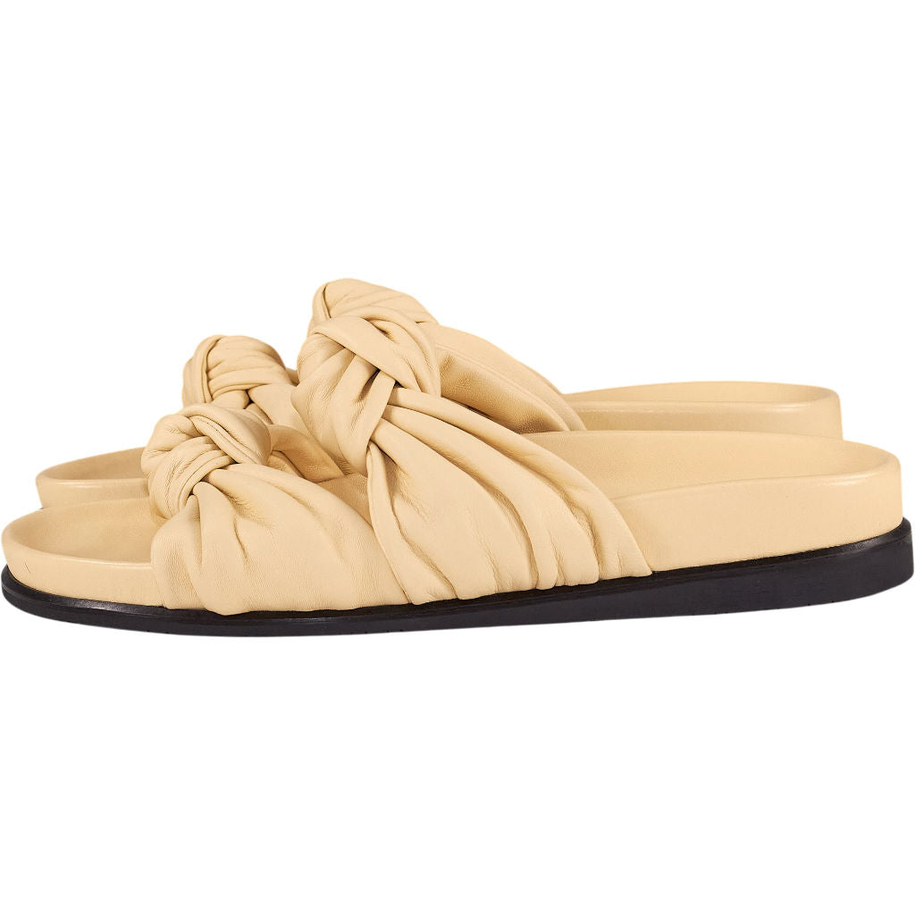 Dear Frances Beige Knotted Sandals