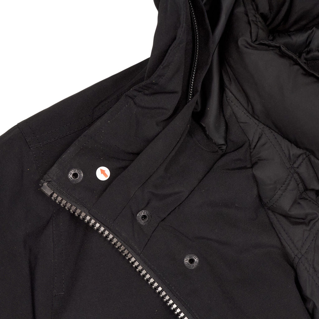Michael Kors Black Hooded Parka Coat