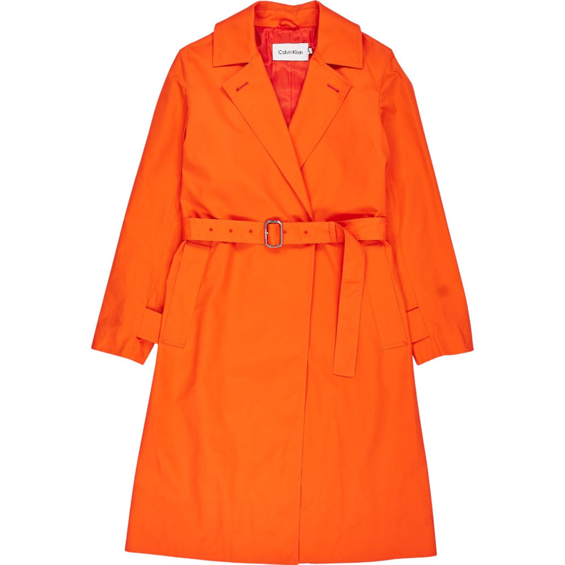 Calvin Klein Orange Essential Trench Coat