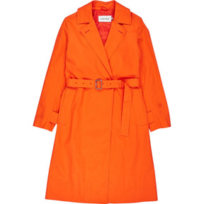 Calvin Klein Orange Essential Trench Coat