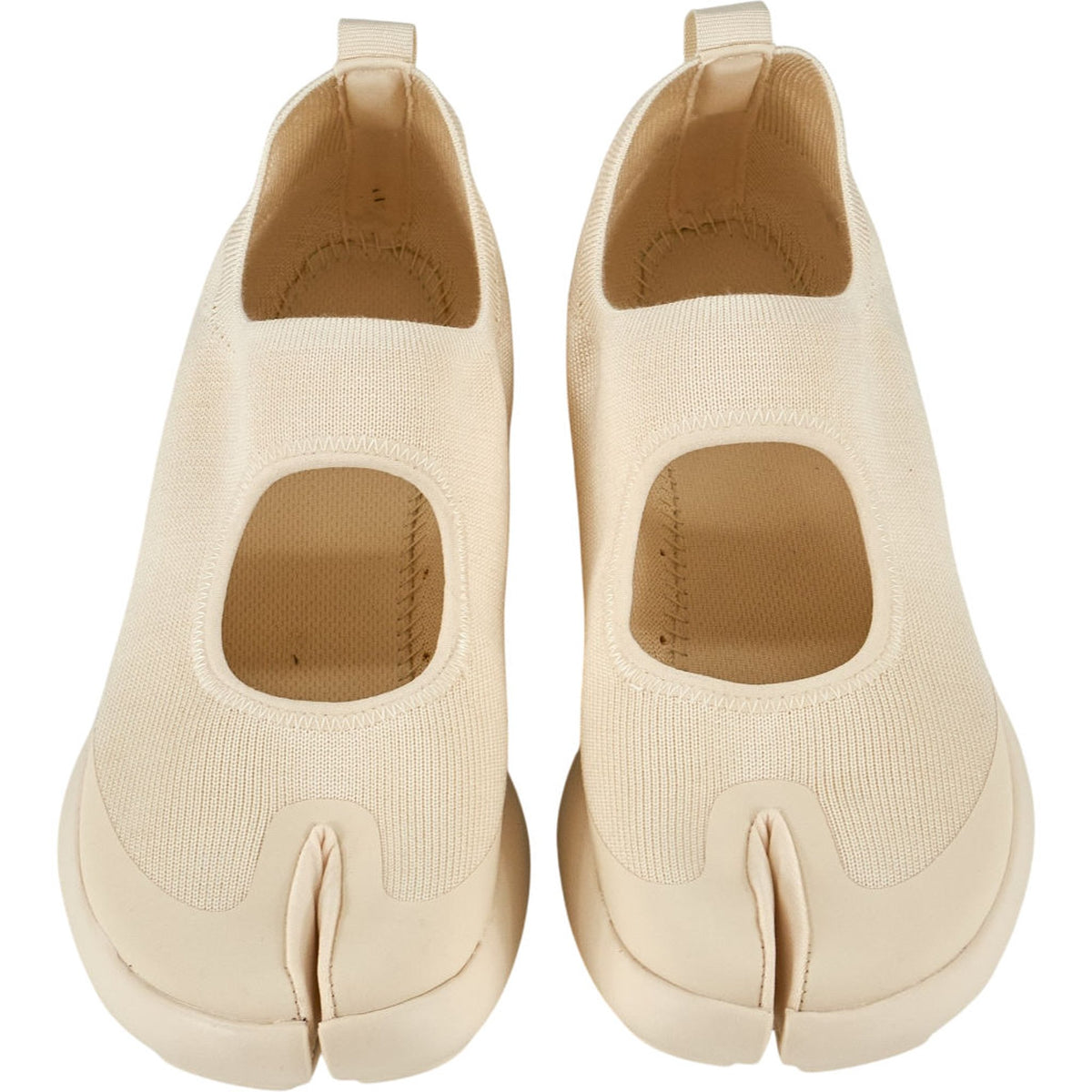 Tabi Off-White Flat Sneakers