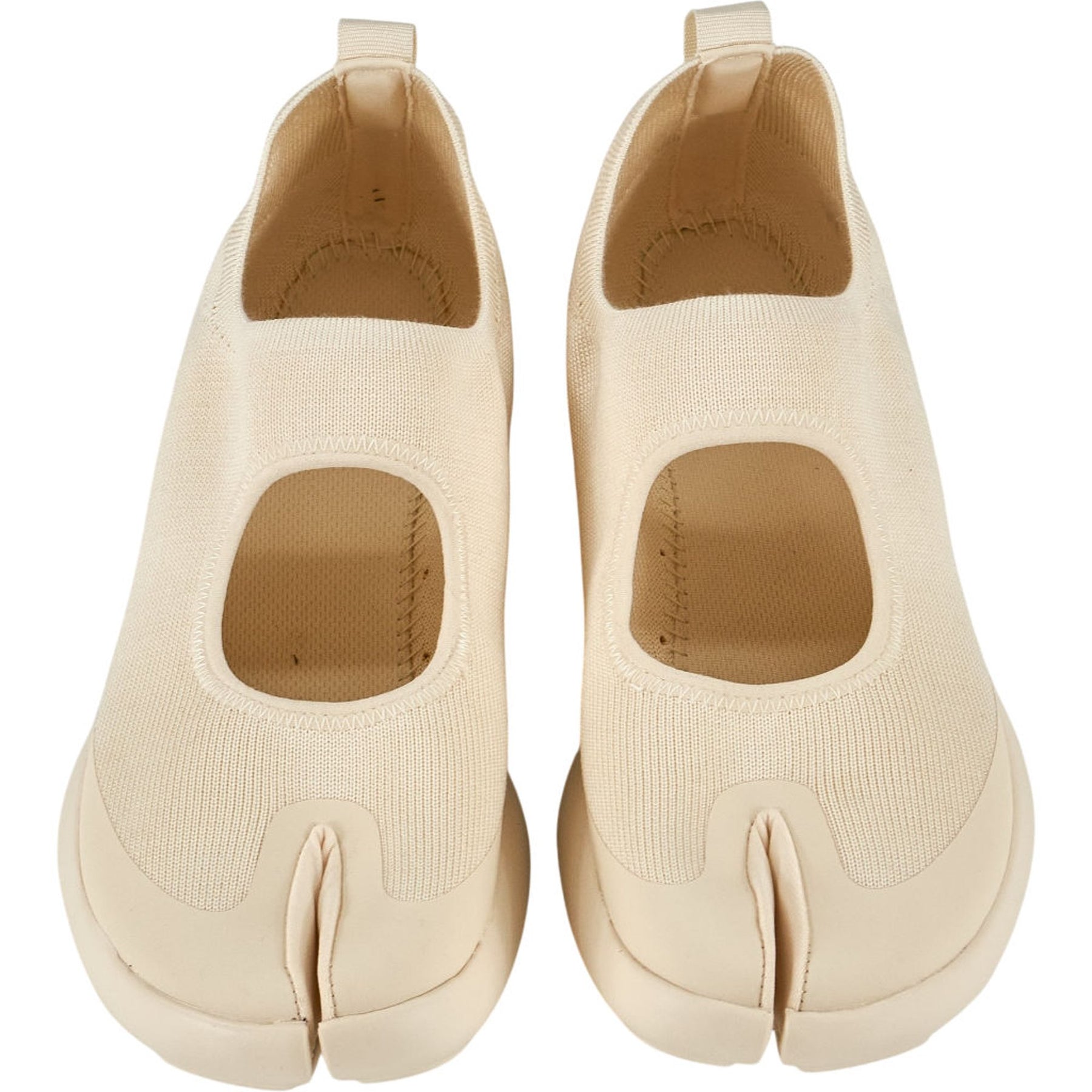 Tabi Off-White Flat Sneakers