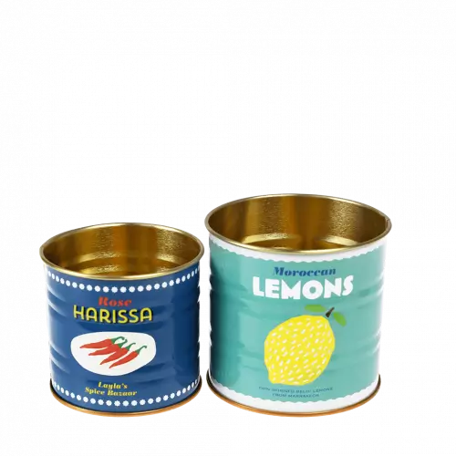 Mini storage Tin Set of 2