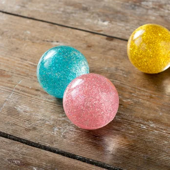 Glitter bouncy ball - Gold dog