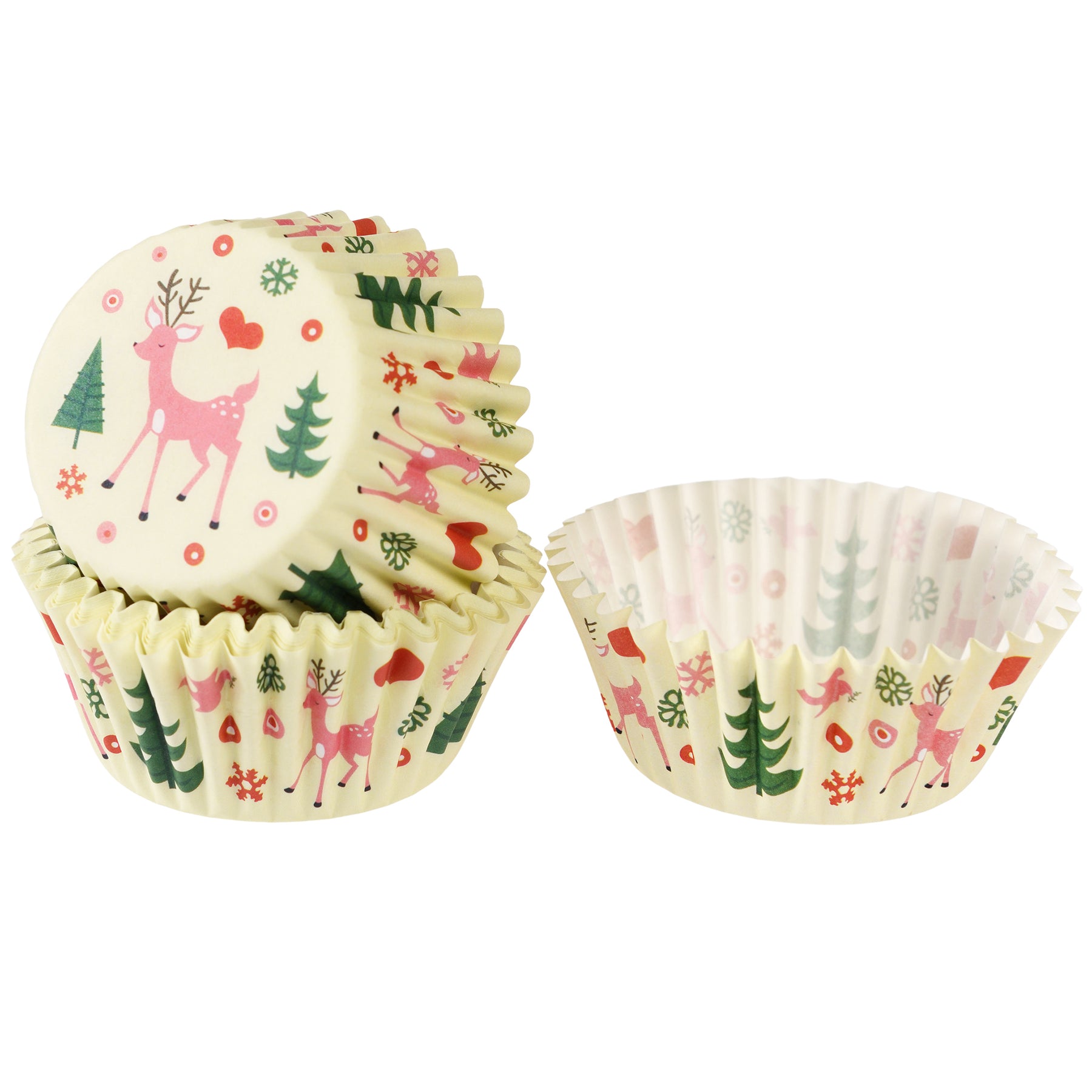 Cupcake Cases - 50's Christmas