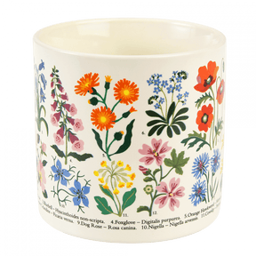 Vintage-Style Ceramic Mug - Wild Flowers