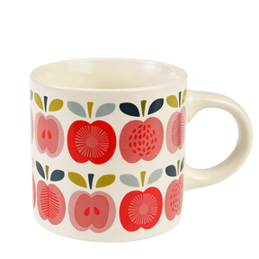 Vintage-Style Ceramic Mug - Apple