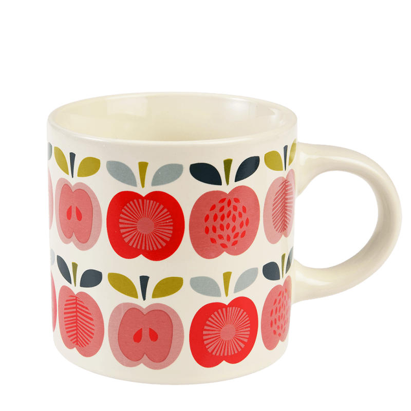 Vintage-Style Ceramic Mug - Apple