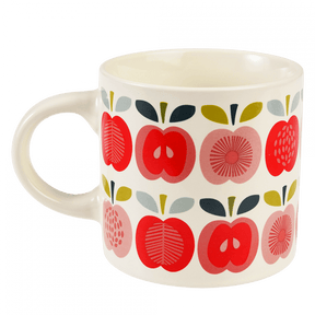 Vintage-Style Ceramic Mug - Apple