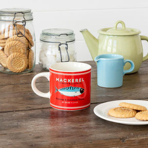 Vintage-Style Ceramic Mug - Mackerel