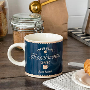 Vintage-Style Coffee Mug - Macchinetta