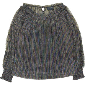 WYSE Multicolour Roxy Disco Ruffle Sleeve Top