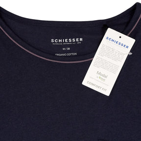Schiesser Navy Organic Cotton Comfort Fit Top
