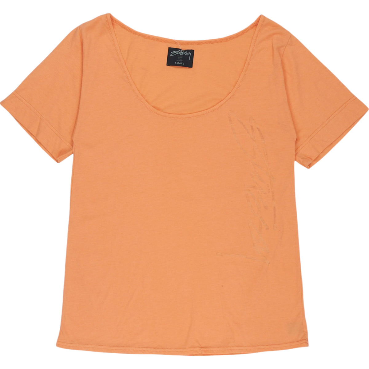 Stussy Orange Small Logo T-Shirt| Shop from Crisis Online