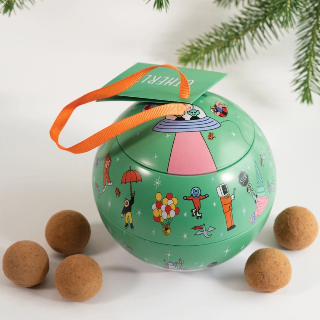 Otherly Oatm*Lk Salted Caramel Truffles Bauble Tin - VEGAN