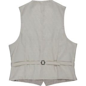 Moss Grey Regular Fit Suit Vest and Trousers