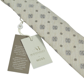 Tessitura Bottinelli x Moss Beige Patterned Tie Bundle x 3