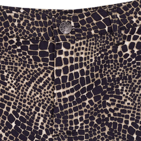 Motel Black Abstract Print Trousers