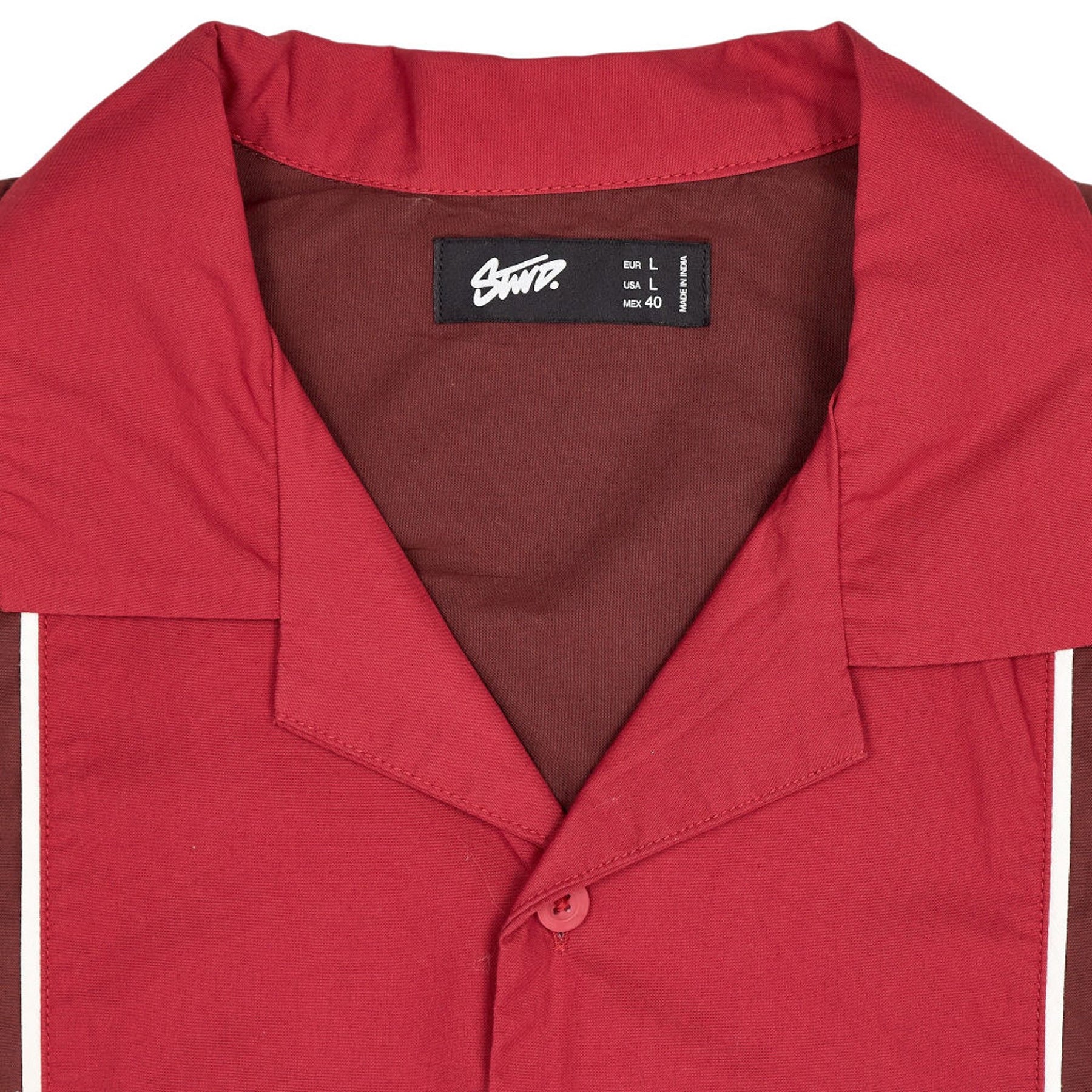 Pull & Bear Maroon Graphic Shirt