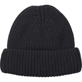 Katharine Hamnett x John Smedley Black Ribbed Beanie