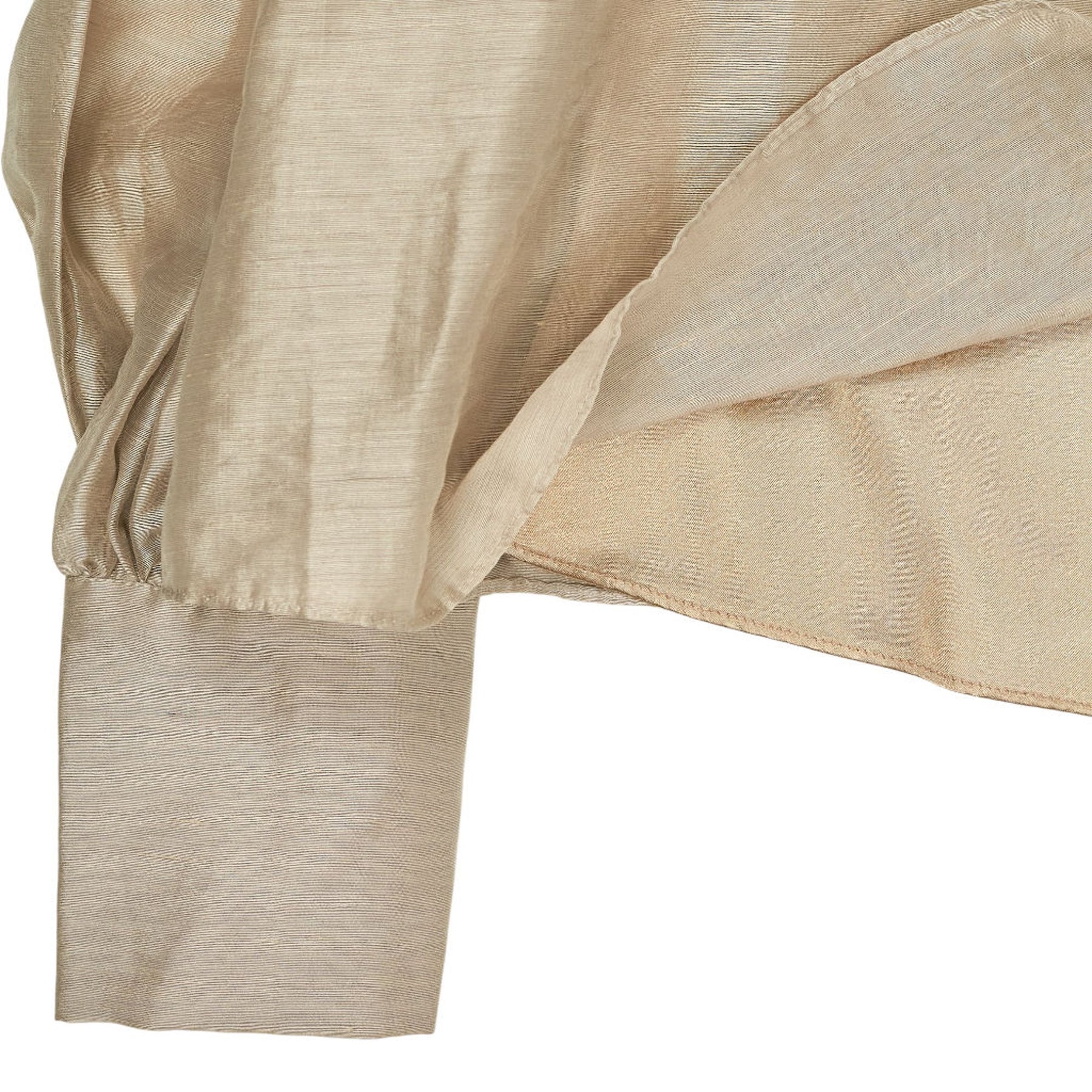 Karen Millen Champagne Organza Pussybow Blouse