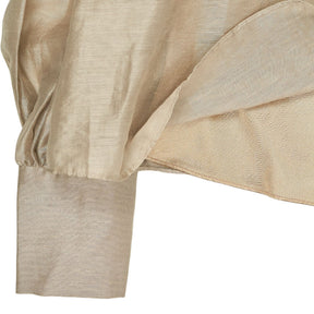 Karen Millen Champagne Organza Pussybow Blouse