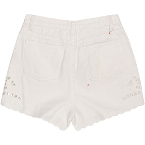 Suncoo White Cotton Short Barry Shorts