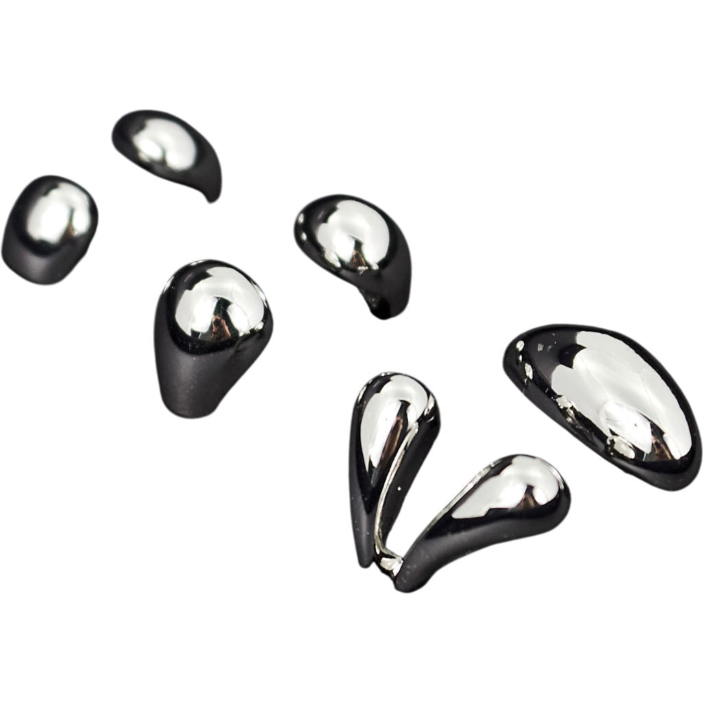 Pull & Bear Karoline Vitto Silver Tone Stacking Ring Set