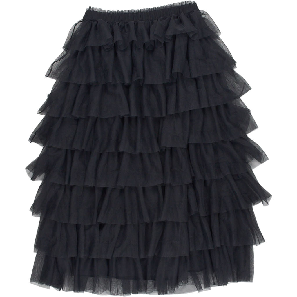 Hush Charcoal Tiered Tulle Skirt
