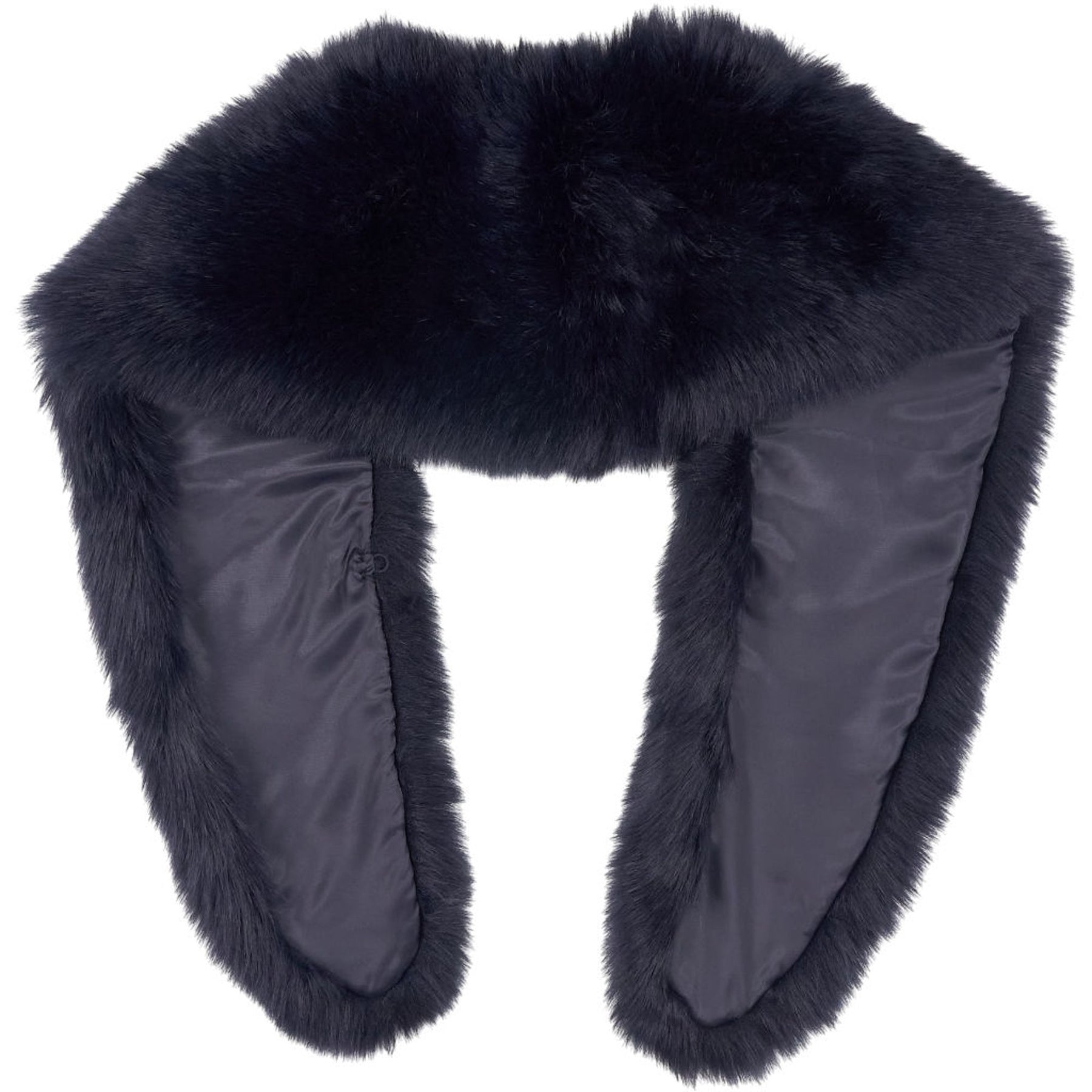 ME+EM Midnight Shearling Fur Collar
