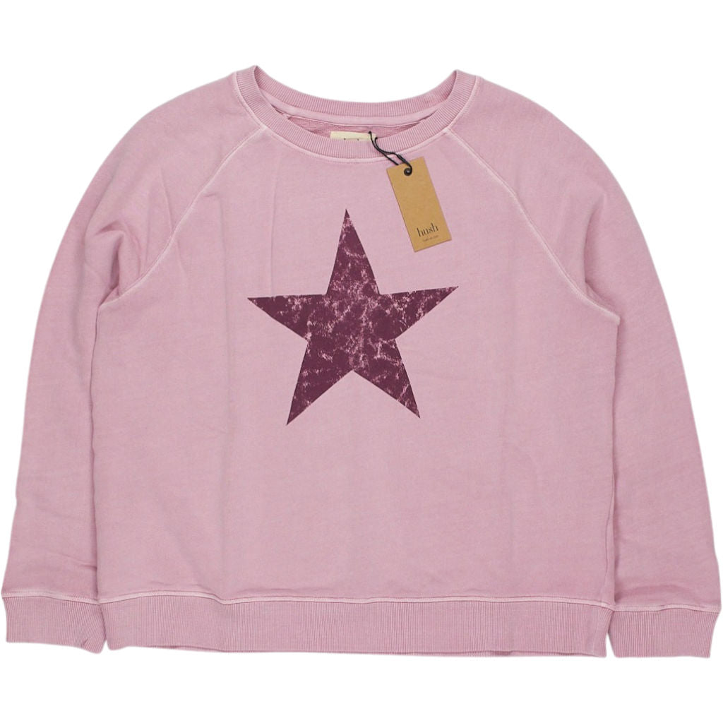 Hush Pink Crackle Star Sweatshirt