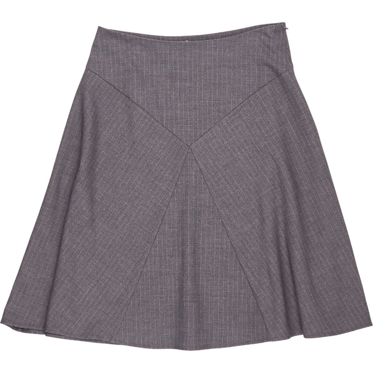 Pull&Bear Grey Pinstripe A-Line Skirt