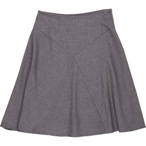 Pull&Bear Grey Pinstripe A-Line Skirt