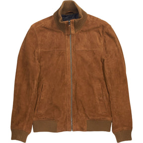 Superdry Brown Suede Bomber Jacket
