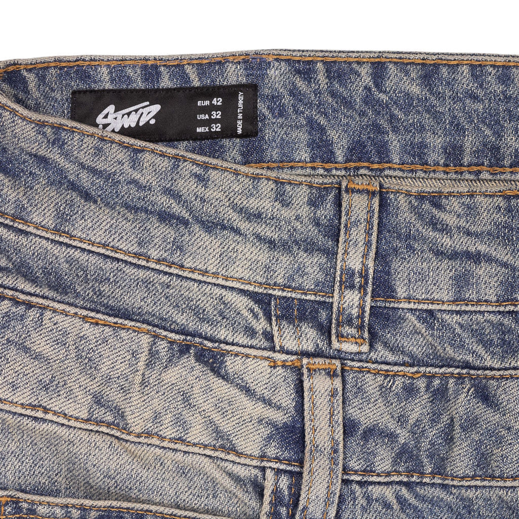 Pull & Bear Blue Wide Leg Jeans