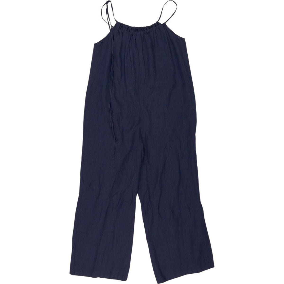 Mansur Gavriel Navy Linen Jumpsuit