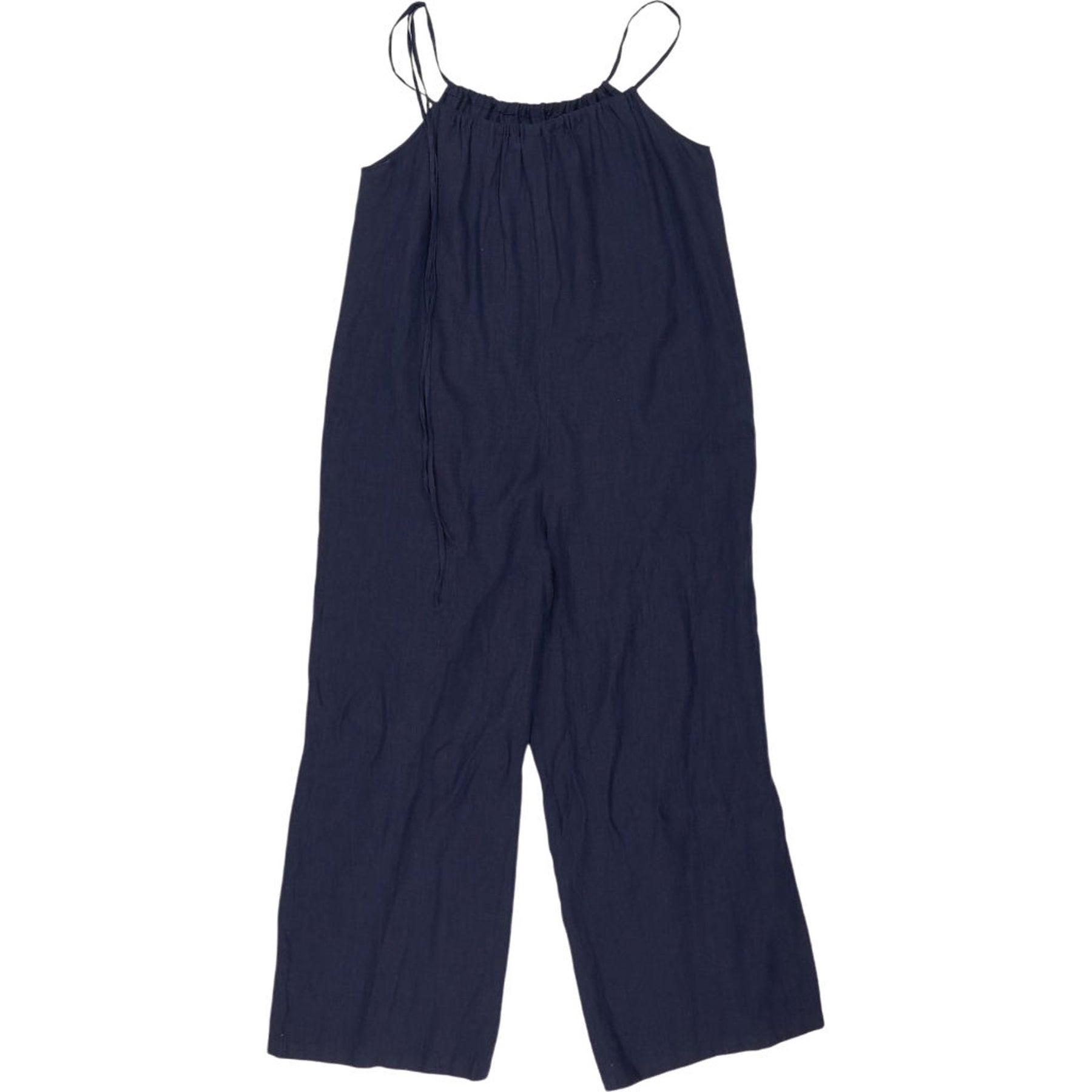 Mansur Gavriel Navy Linen Jumpsuit