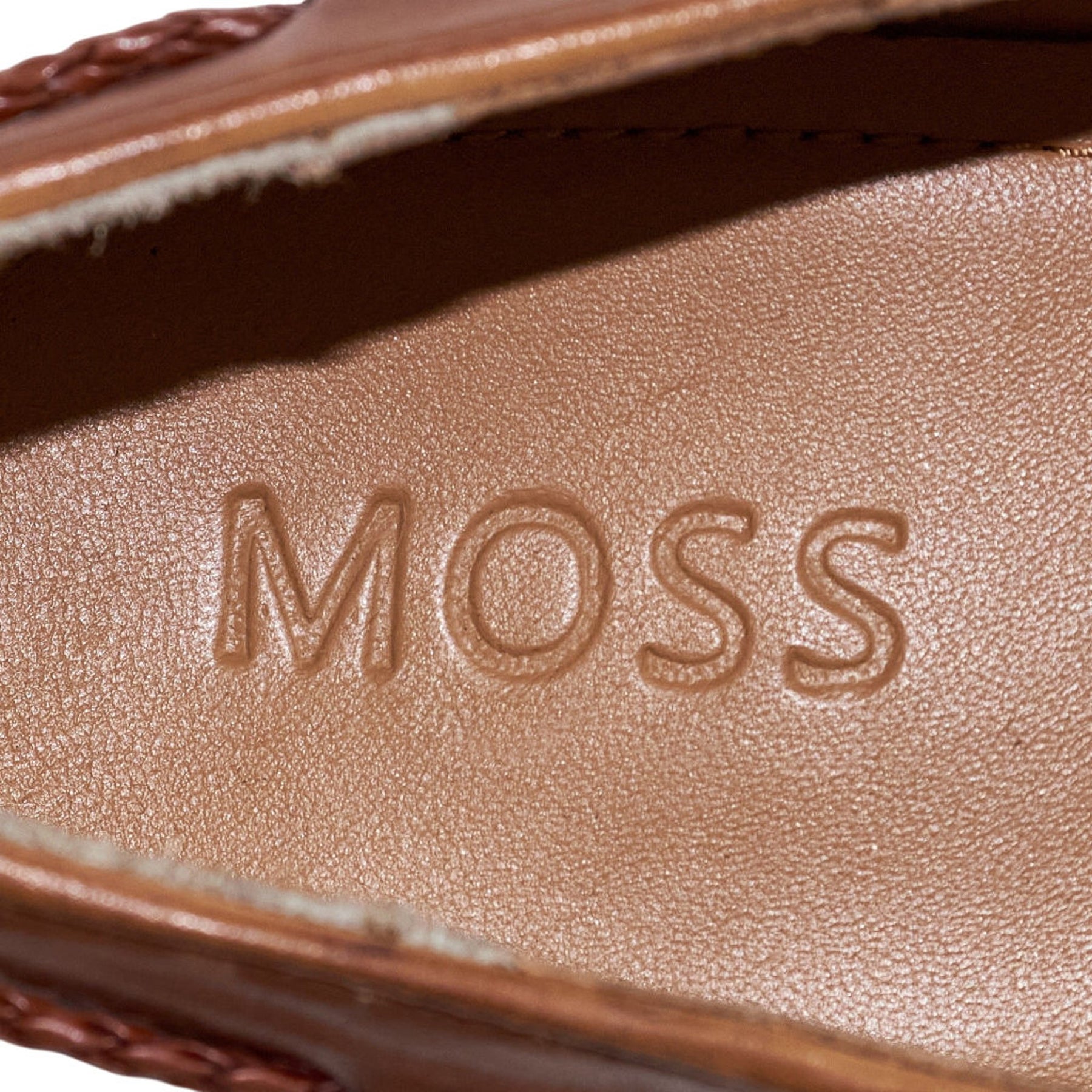 Moss Brown Leather Tassel Loafers