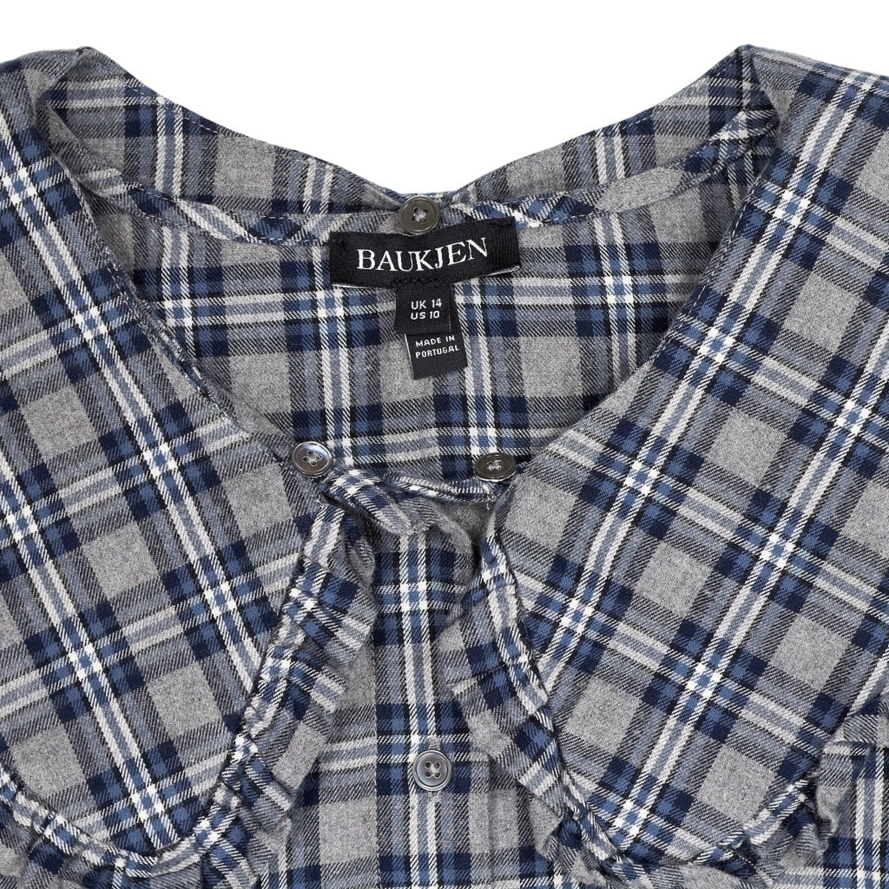 Baukjen Blue Check Blouse