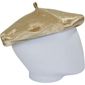 Stephen Jones Miss Jones Gold Textured Beret