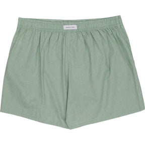 Hamilton + Hare Green Cotton Boxer Shorts L