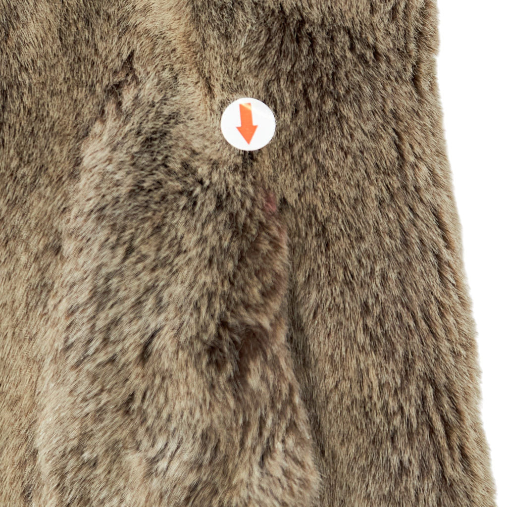Jane Norris Brown Faux Fur Coat