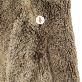 Jane Norris Brown Faux Fur Coat